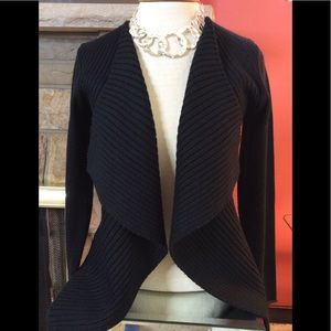 Filippo Novelli Italy black ribbed sweater sz M